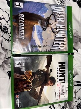 Xbox One Hunting Game Bundle - Deer Hunter Reloaded & Hunt Simulator (Green)